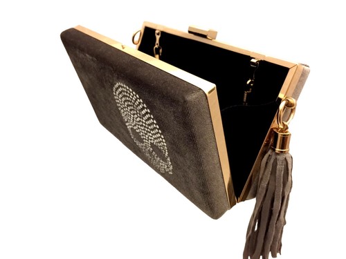 Blingustyle Swarovski Lady Crystal Diamante Evening Party Clutch Bag 07 - Picture 5 of 7