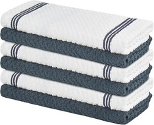 Nialnant 100 Cotton Kitchen Towels, 15X25 Inch Super Absorbent Dish Towels for