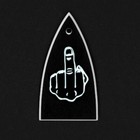 GUITAR TRUSS ROD COVER - Engraved Etched - Fits ESP LTD - MIDDLE FINGER FU
