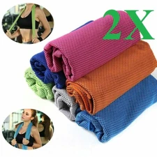 2pcs  ice Cooling Towel for Sports/Workout/Fitness/Gym/Yoga towels
