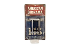 SILVER & BLACK WORK BENCH AMERICAN DIORAMA 1:18 4" Accessory