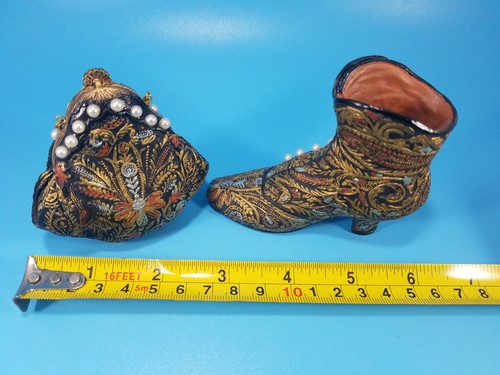 If The Shoe Fits Miniature Figurines Popular Imports Nostalgia Shoe Purse Combo - Picture 4 of 10