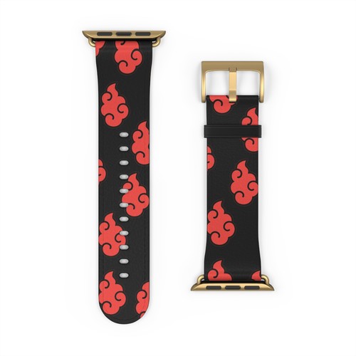 Anime Naruto Red Cloud Apple Watch leather Band Series - Picture 23 of 33