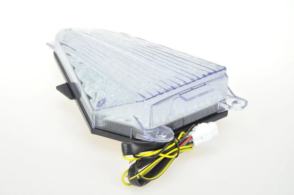 Luz trasera intermitente LED señal de giro compatible con Yamaha 2008-2016 R6 transparente Foto 4 de 4