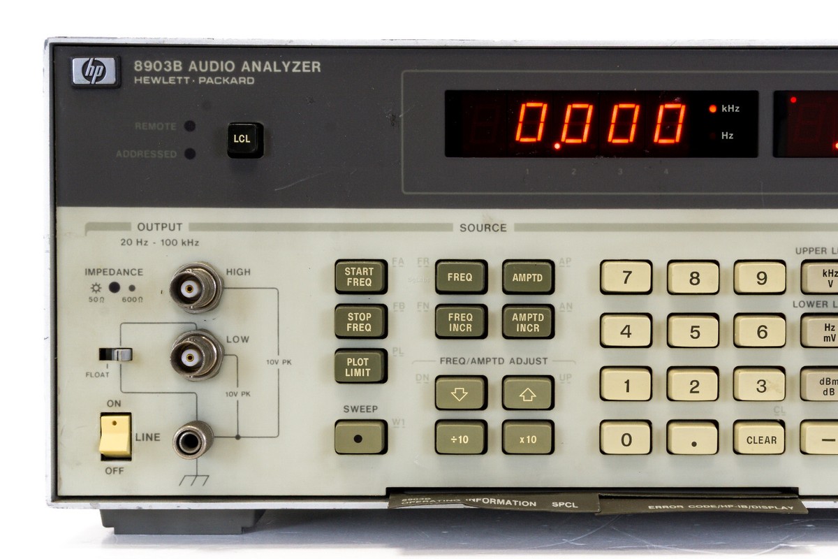 HP 8903B Audio Analyzer for sale online | eBay HP 8903B Audio Analyzer for sale online | eBay
