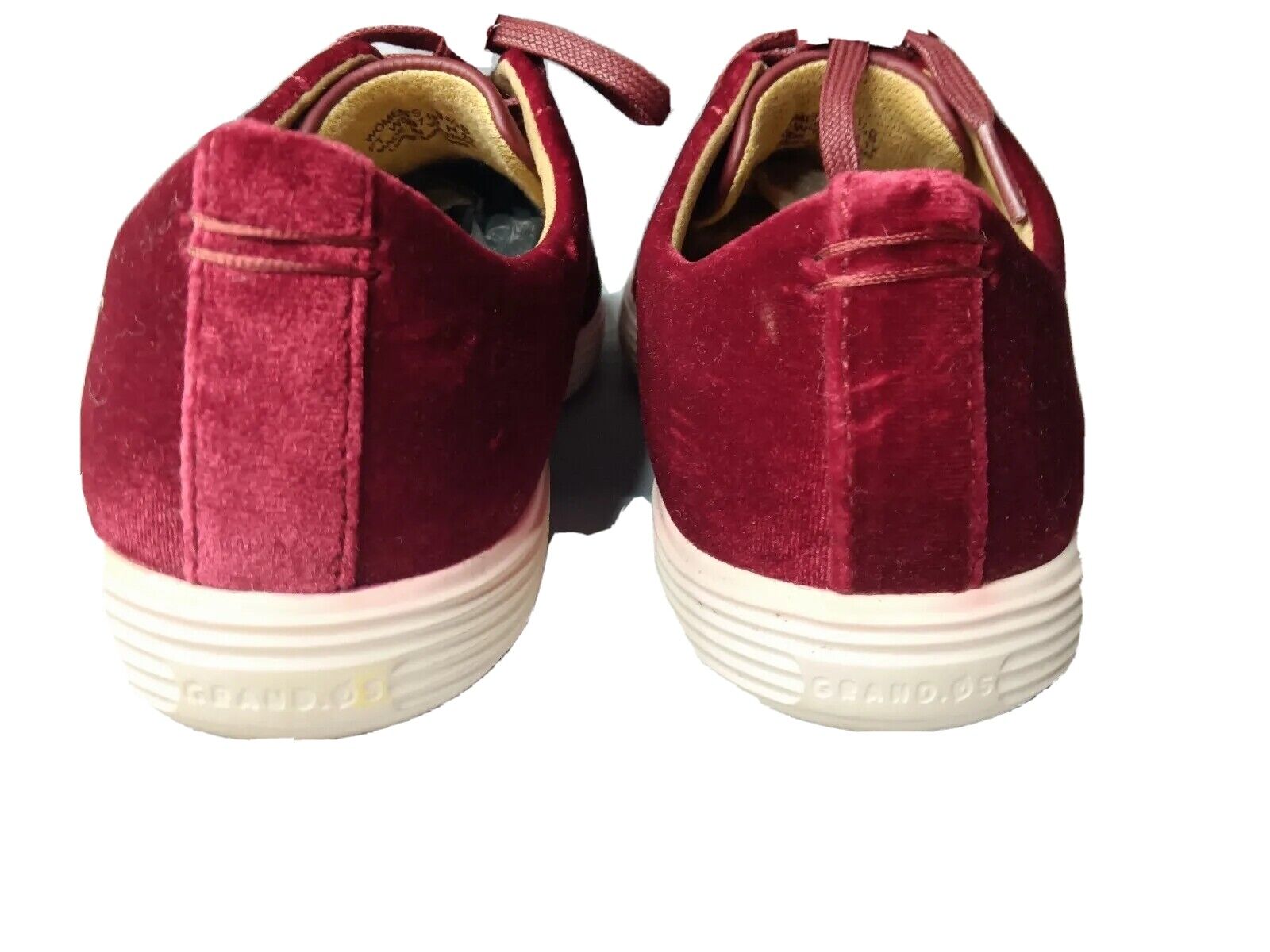 Cole Haan Size 9.5 B Red Velvet Sneakers Lace Up … - image 7