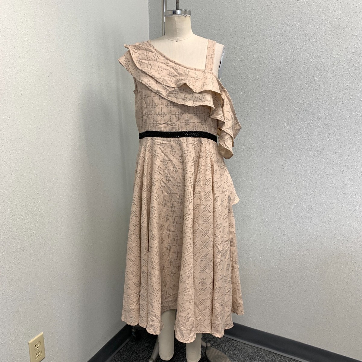 Ethno Vogue By Cbazaar Sundress Women's Size 40 Pale Peach 46