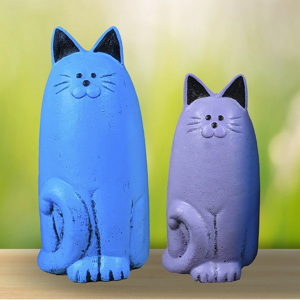 Cat Garden Statues | New Spring Colors | Available in Sets of Two | Get All Four - Image 2 of 4
