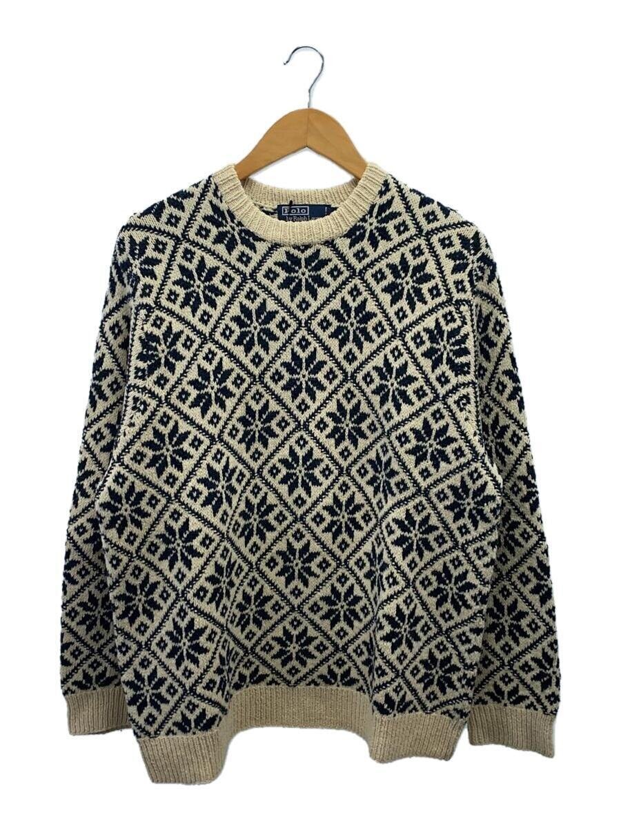 90年代 POLO SPORT ノルディック HAND KHIT ナイガイ製 M Polo Ralph Lauren 90s Nordic Hand Knit 【公式通販】