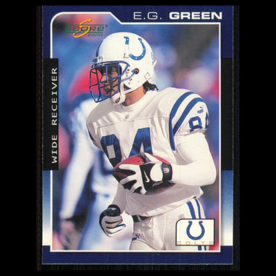 E.G. Green #82 2000 Score Indianapolis Colts Football Card NFL NM