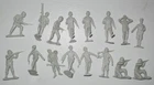 Marx 1960s-1970s Light Grey German Soldiers Complete Mold Set Lot Two