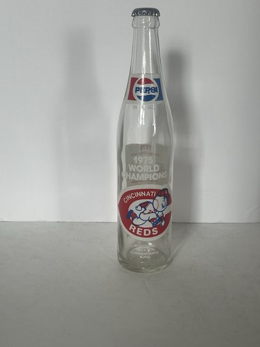 Vintage 1975 CINCINNATI REDS World Series Champions Pepsi Cola 16 oz. Bottle - Picture 5 of 16