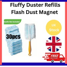 10PC Dust Magnet Duster Refills Microfiber Disposable Heads for Cleaning UK