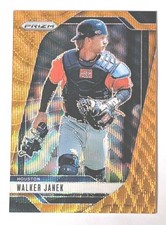 2025 WALKER JANEK Prizm #174 Orange Wave Prizm SP Serial 45/49 Houston Astros 