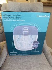 HoMedics Bubble Bliss Deluxe Footbath Heated Foot Spa Bubble Foot Massager New