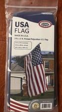 USA American Flag 3x5 feet Pole Mount Brass Grommets Made in USA Free Shipping