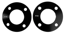ACCELATEC Wheel Spacer 1/4" Black 4-Lug Pair Mustang 1979-1993