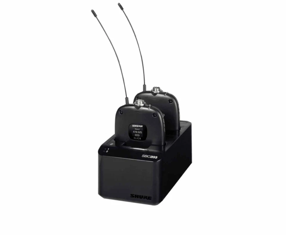 Shure SBC203-US Dual Docking Station for SLXD Transmitters and SB903 Battery - Image 3 of 4