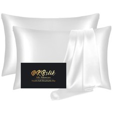 Silk Pillow Cases 2 Pack Mulberry Silk Pillowcases Standard Set of 2 Health