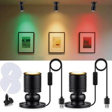 USB Powered Mini Spotlights for Displays 2Pack   5V Small LED Spot Lights Ind...