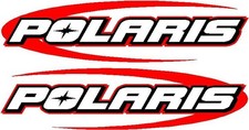 Polaris Snowmobile Sticker Swoosh Decal Set Of 2- 2.5 X 10 Red Polaris Snowmobile Sticker Swoosh Decal Set Of 2- 2.5 X 10 Red