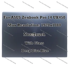 14" ASUS Zenbook Pro 14 UX450FDX LCD Screen Non-Touch Assembly Complete Display