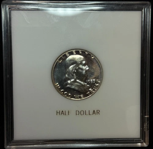 1953 Benjamin Franklin Half Dollar Proof 50C Silver Coin - In Holder