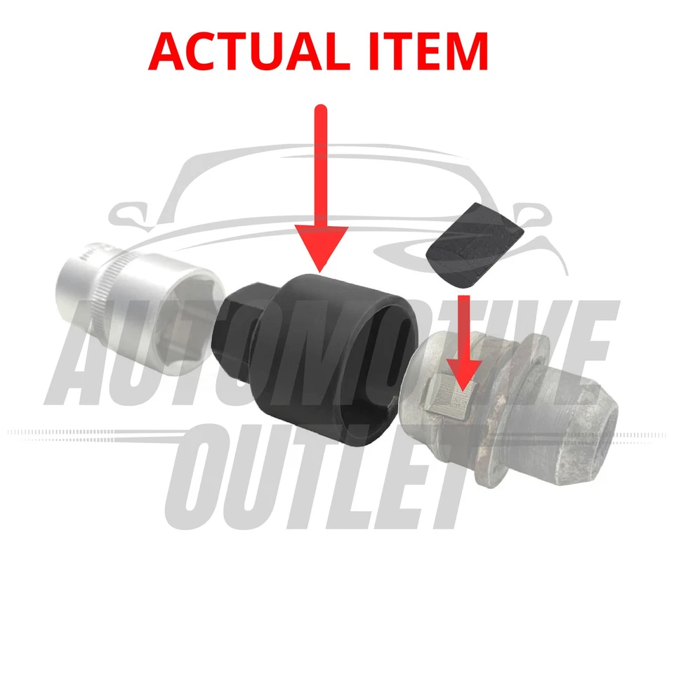 DISCOVERY 3/4 LOCKING WHEEL NUT BOLT KEY U FOR LAND ROVER RANGE ROVER KBM500190 - Image 2 of 4