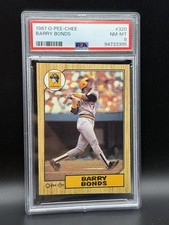 Barry Bonds 1987 O-Pee-Chee #320 Rookie Card PSA 8 NM-MT OPC RC. rookie card picture