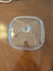 Pyrex A-12-C Vintage Square 10.5" Square Glass Dome Lid Replacement A12C Corning