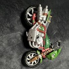 Playmates Toys TMNT Motorcycle Action Figure Accessory Green Silver Red — photo 3