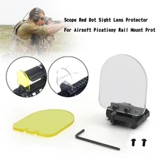 Sight Lens Protector For Airsoft Picatinny Rail Mount Prot. Scope Red Dot Sight