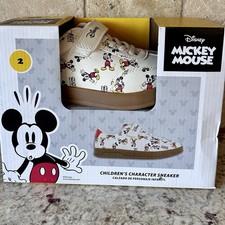 2026 Aldi X Disney Mickey Mouse Children's Sneaker Shoe Size 2 NEW Youth Travel