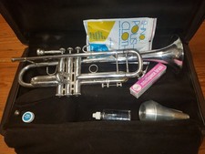 Crazy Cheap Bach Stradivarius 180S37 Silver Trumpet Chem Cleaned  Serviced 
