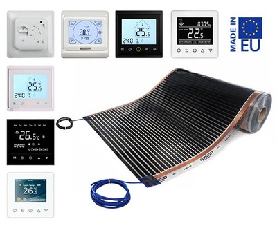 Calorique Infrarot Heizbahnen NEO Vorgefertigt 50 cm, 150 W/m² +Thermostat