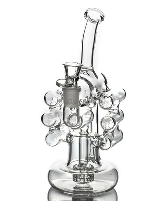 #ad heady portable recycle rig Glass Water Helix Pipe clean Smoking bong 14mm Shisha $33.99