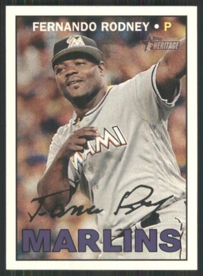 2016 Topps Heritage #666 Fernando Rodney Miami Marlins 2361