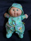 Vintage 1992 Cabbage Patch Kids Love N' Care Baby Doll Green Eyes
