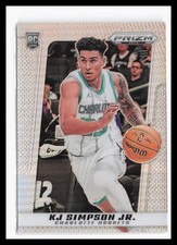 2024-25 Panini Prizm Deca Silver #139 KJ Simpson Jr. Charlotte Hornets RC QW
