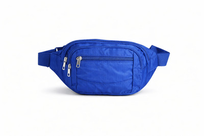 Multi Pocket Fanny Pack Waist Bag 4 Zipper Compartments Travel Sling Cross Body