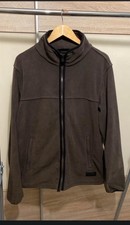 Bernard Weatherill Men's Fleece Jacket Brown Full Zip Size L