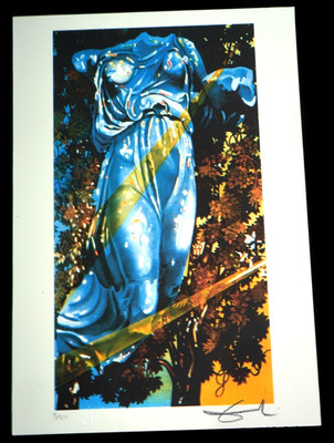 Salvador Dali Lithographie Größe 35 x50 cm! Signiert, limitiert, Prägestempel.