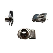 3/8"-16 Stainless Steel U -Style Clip-On Nut,U-Fasteners Pack of 10 