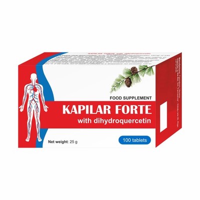 Kapilar Forte mit Dihydroquercetin Taxifolin Lärchenextrakt  - 100 Tabletten