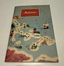 American Geographical Society BAHAMAS 1959 Around the World Program STICKERBOOK