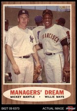 1962 Topps #18 Mickey Mantle Managers' Dream Giants / Yankees HOF 5 - EX