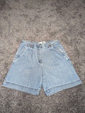 Vintage Bill Blass Mom High Rise Jean Shorts Women's Size 12 Light Wash 80's