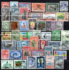 Ceilán: una selección de sellos usados x 44