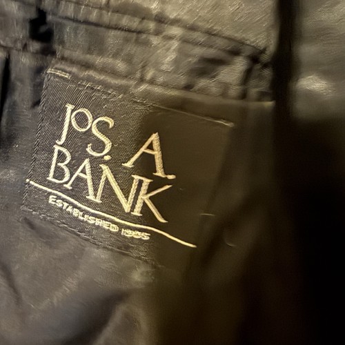 Jos A Bank Men's Overcoat 38R 100% Wool Black 3 Button Topcoat Dress Coat - Picture 8 of 11