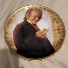 WEDGWOOD / DANBURY MINT THE LORD OF THE RINGS BILBO BAGGINS COLLECTOR&rsquo;S PLATE